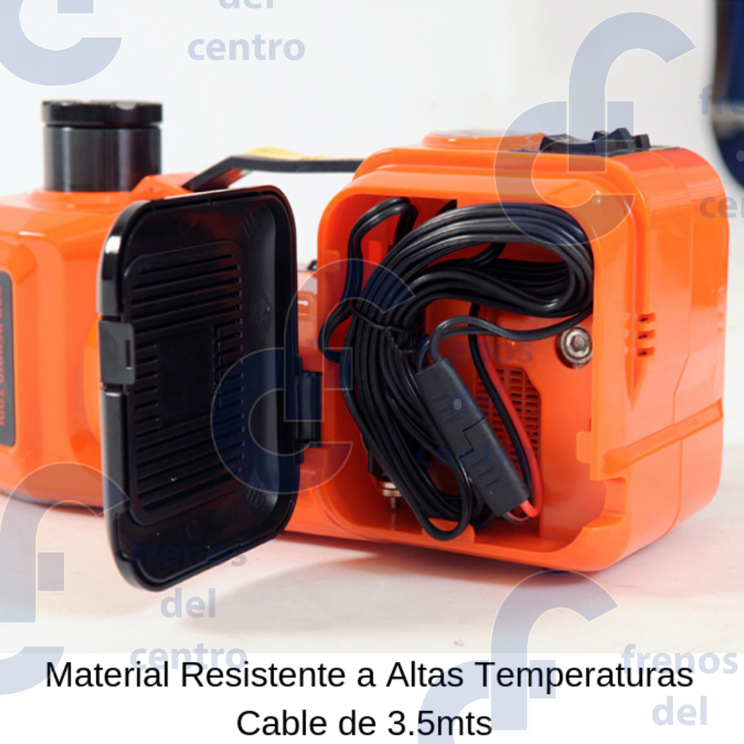 KIT UNIVERSAL DE EMERGENCIA 3 EN 1 COMPRESORA DE AIRE, GATO HIDRAULICO, LLAVE ELECTRICA