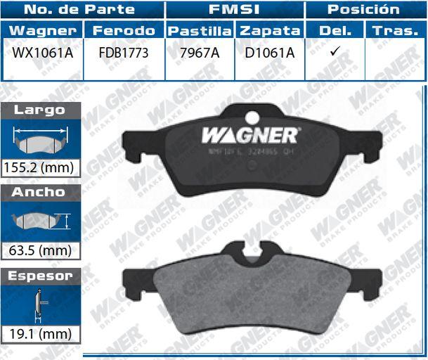 JUEGO DE BALATA 7967A D1061A