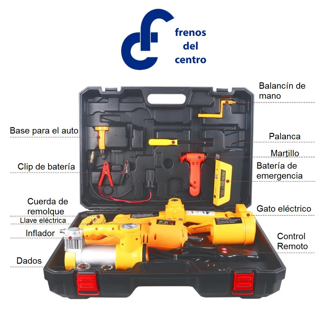 GATO ELECTRICO C/CONTROL REMOTO, LEVANTA HASTA 3 TONELADAS
